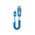 Blueflame Micro USB To USB 1M Coiled Cable - Blue