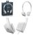 Urbanista Copenhagen On-Ear Fluffy Cloud - WhiteSupreme Audio Clarity with Dynamic Bass, Single Button, Control Both Your Calls And Music, Unique And Exclusive Aluminum Design, Comfort Wearing