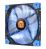 ThermalTake 140mm Luna 14 Slim LED Fan - Blue LED/Black Frame140x140x15mm, Hydraulic Bearing, 1200RPM, 38.593CFM, 23.6dBA