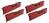 Corsair 16GB (4 x 4GB) PC4-24000 3000MHz DDR4 RAM - 15-17-17-35 - Vengeance LPX Red Series