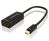 Alogic MDP-HDBK-ADP Mini-DisplayPort To HDMI Adapter - Male To Female - Black - 0.15M