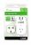 Crest PWA04992 UK Adapter with 2-Port USB Charging - White