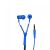 Laser AO-KID55-BLU Zipper Ear Bud - Fluorescent Metal BlueCrystal Clear Sound, Volume Limiter Ensures Protection For Young Ears, Soft Ear Cushions Blocks Out External Noise