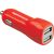 Promate Vivid 3 3100mA USB Universal Car Charger with Dual USB Ports - Red