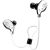 Promate Lite-2 Premium Sporty Universal Wireless Gear Buds - WhiteClear Sound, Bluetooth Technology, Built-In aptX Audio, Built-In Noise Suppression Microphone, Comfort Fit