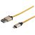 Promate LinkMate-LTF Premium Metallic Charge Cable with Lightning Connector - Gold