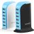 Promate PowerBase 8000mA Ultra-Fast AC Charging Station with 6-Port USB - To Suit Smartphones, Tablets, USB Devices - White