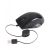 Laser MOUSE-Z600 Mouse Retractable USB Optical 3D In - BlackWired For Fast Accuracy, Optical Sensor, Scroll Wheel, Comfortable Size