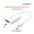 U_Green Mini-DisplayPort To VGA + Audio Converter Cable - Aluminum Case - White