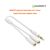 U_Green Premium 3.5mm Male To 2x 3.5mm Female Slim Stereo Splitter Cable - White