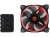 ThermalTake Riing 12 High Static Pressure RGB Fan + Controller - Black Frame 120 x 120 x 25mm, Hydraulic Bearing, 40.6 CFM , 1500 RPM (1000 RPM w/ LNC Cable), 18.5 ~ 26.4 dBA, 256-Colour RGB LED