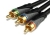 Comsol High Grade Component Cable - 3 x RCA Male to 3 x RCA Male - 0.5M