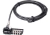 Comsol Laptop Combination Security Cable Lock - 1.5MWith Keyless 4 Digit Resettable Wheel Combination, 4.4mm Hardened Steel Cable, 10,000 Possible Combinations