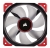 Corsair ML120 Pro LED 120mm Premium Magnetic Levitation Fan - Red120mm x 25mm, Static Pressure, PWM, 12 - 75 CFM, 16 - 37 dBA, 400 - 2400 RPM, 4-Pin