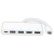8WARE USB Type-C to 4-Port USB3.0 Type-A Charging Hub w. USB Type-C Charging Port - White