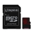 Kingston 64GB microSDXC Memory Card w.microSD Adapter - UHS-I/U3 - Class 1090MB/s Read, 80MB/s Write