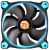 BitFenix 140mm Riing 14 High Static Pressure LED Fan - Blue LED/Black Frame140x140x25mm, Hydraulic Bearing, 1400RPM, 51.1CFM, 28.1dBA