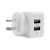 3SIXT Dual USB AC Charger - 2.1A, WhiteTo Suit Smartphones, Tablets and other USB Powered Devices