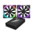 NZXT 140mm Aer RGB LED PWM Fan w. HUE+ Controller - Bundle Pack140x140x26mm, Fluid Dynamic Bearing, 500~1500rpm, 30.39~91.19cfm, 22~33dBA