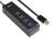 Comsol USB3-H4E USB3.0 SuperSpeed 4-Port Portable Hub - USB3.0(Host Powered), Black