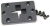 Arkon AP012 Adapter Plate 2-Way Single T-Slot to 4-Hole AMPS Adapter Plate - Black