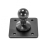 Arkon AP20MMAL AMPS to 20mm Ball Adapter Plate - BlackFor Arkon Heavy-Duty Mounts