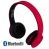 Laser AO-30BT-RED Headset Stereo Bluetooth V3.0 Universal - RedHigh-Fidelity Stereo Sound Quality, Deep Bass, Built-In Microphone, Track Control & Voice Command Via Headphones, Comfort Wearing