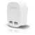 Alogic VROVA 2-Port USB Wall Charger - 5V/3.4A, White