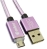 Amber MUB-L03 USB Sync & Fast Charge Cable - 1.2m, Purple GoldUSB Type-A(Male) to micro-USB(Male)