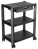 Brateck BT-AMS-5L Height-Adjustable Smart Cart w. Three-Shelves and Drawer - XL, BlackTo Suit 13``-32`` Displays/Monitors