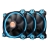 ThermalTake 120mm Riing 12 High Static Pressure LED Radiator Fan - 3-Fan Pack, Blue LED/Black Frame120x120x25mm, Hydraulic Bearing, 1000~1500RPM, 40.6CFM, 18.7~24.6dBA