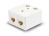 Serveredge 2 Way CAT5e Surface Mount Box w. Keystone Jack - White