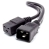 Alogic 10m IEC C19 to IEC C20 Power Extension Male to Female Cable - Black