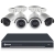 Swann SWNVK-880004 8-Channel Security SystemIncludes NVR8-8000 5MP Super HD NVR w. 4TB-HDD, NHD-850 5MP IP Bullet Cameras(4), NHD-880 4K Bullet Cameras(4)