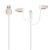 Team Micro-USB & Lightning & USB-C 3-in-1 Charging Cable - Gold