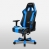 DXRacer KS06 Series Gaming Chair - Black/Blue 90° 4D Arms, Multi-functional Mechanism, Strong Aluminium Base, Carbon Look Vinyle and PU cover, 3