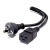 Alogic AUS 3-Pin Mains Plug to IEC-C19 Cable - 15A, 1mAUS 3-Pin(Male) to IEC-C19(Female)