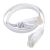 Microtech CAT6 0.5m Ultra-thin Flat Ethernet Network LAN Cable, Patch Lead RJ45, White