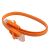Microtech CAT6 0.5m Ultra-thin Flat Ethernet Network LAN Cable, Patch Lead RJ45, Orange