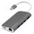 Promate CoreHub 8-in-1 USB 3.1 Type-C Hub with Power Delivery - Grey