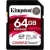 Kingston 64GB Canvas React SDXC Card - UHS-I/U3/C10/V30/A1100MB/s Read, 80MB/s Write