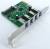 SkyMaster 4-Port USB3.0 Card w. SATA Power - PCIe