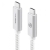 Alogic USB2.0 USB-C (Male) to USB-C (Male) Cable - 3m, Silver - Prime Series