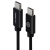 Alogic USB2.0 USB-A (Male) to USB-C (Male) - 1m, Black - Prime Series