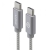 Alogic USB2.0 USB-A (Male) to USB-C (Male) - 2m, Space Grey - Prime Series