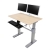 Ergotron WorkFit-DL 48 Sit-Stand Desk - Maple