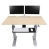 Ergotron WorkFit-DL 60 Sit-Stand Desk - Maple