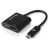 Alogic USB-C to HDMI Adapter w. 4K2K Support with USB-C Charging - 10cm, BlackUSB-C (Male) to HDMI (Female) & USB-C (Female)