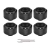 ThermalTake Pacific C-Pro G1/4 PETG 16mm OD Compression Fitting - 6-Pack, Black