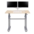 Ergotron 24-567-F13 WorkFit-DL 48, Sit-Stand Desk - Maple